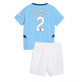 Manchester City Kyle Walker #2 Heimtrikot 2024-25 Kurzarm (+ kurze hosen)